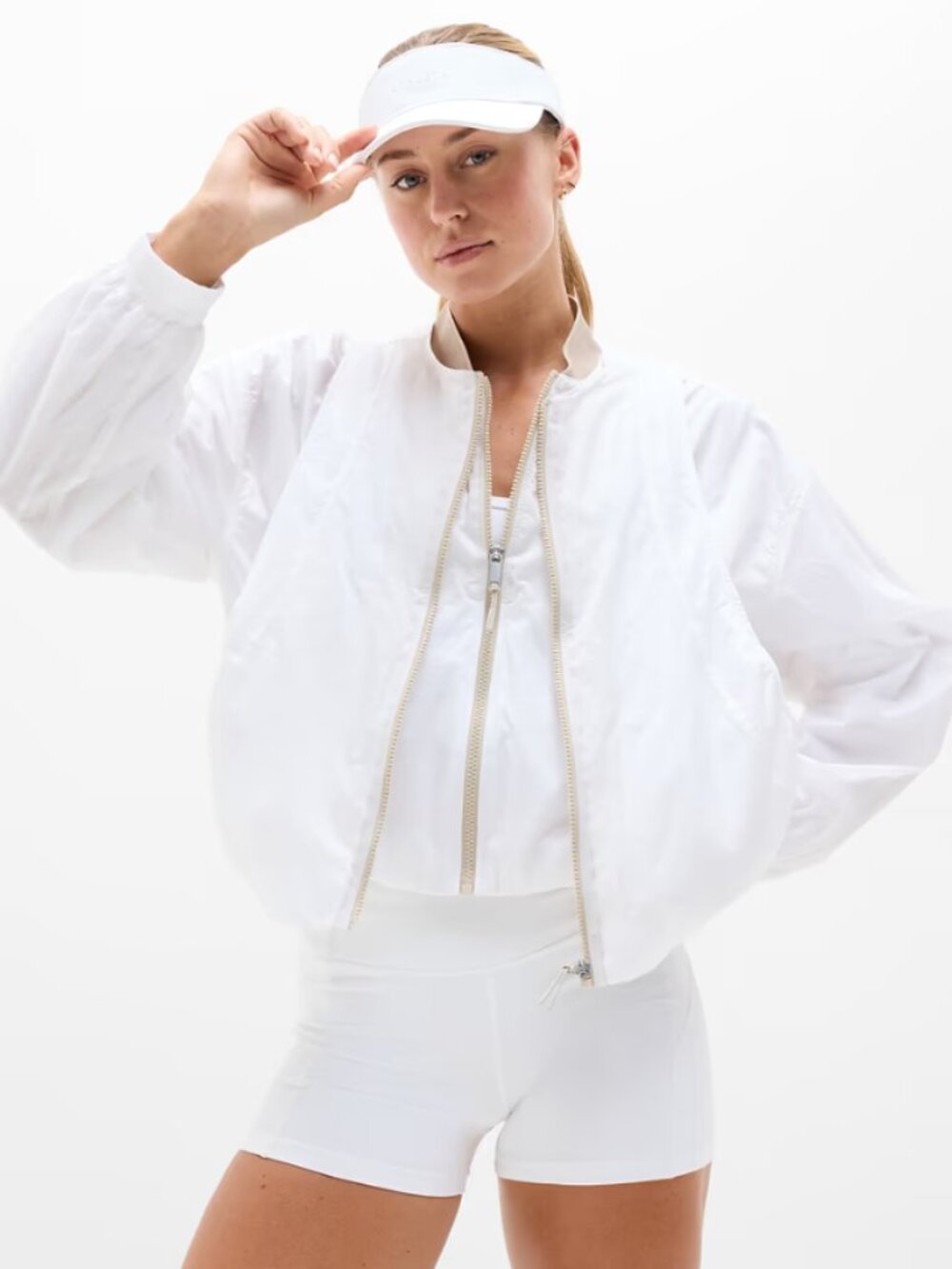 NWT Athleta Power Serve Jacket in Bright White Medium